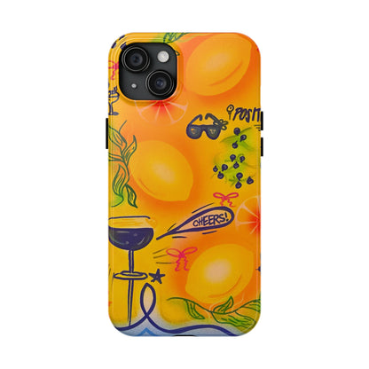 "citrus coastline" airbrush iPhone case