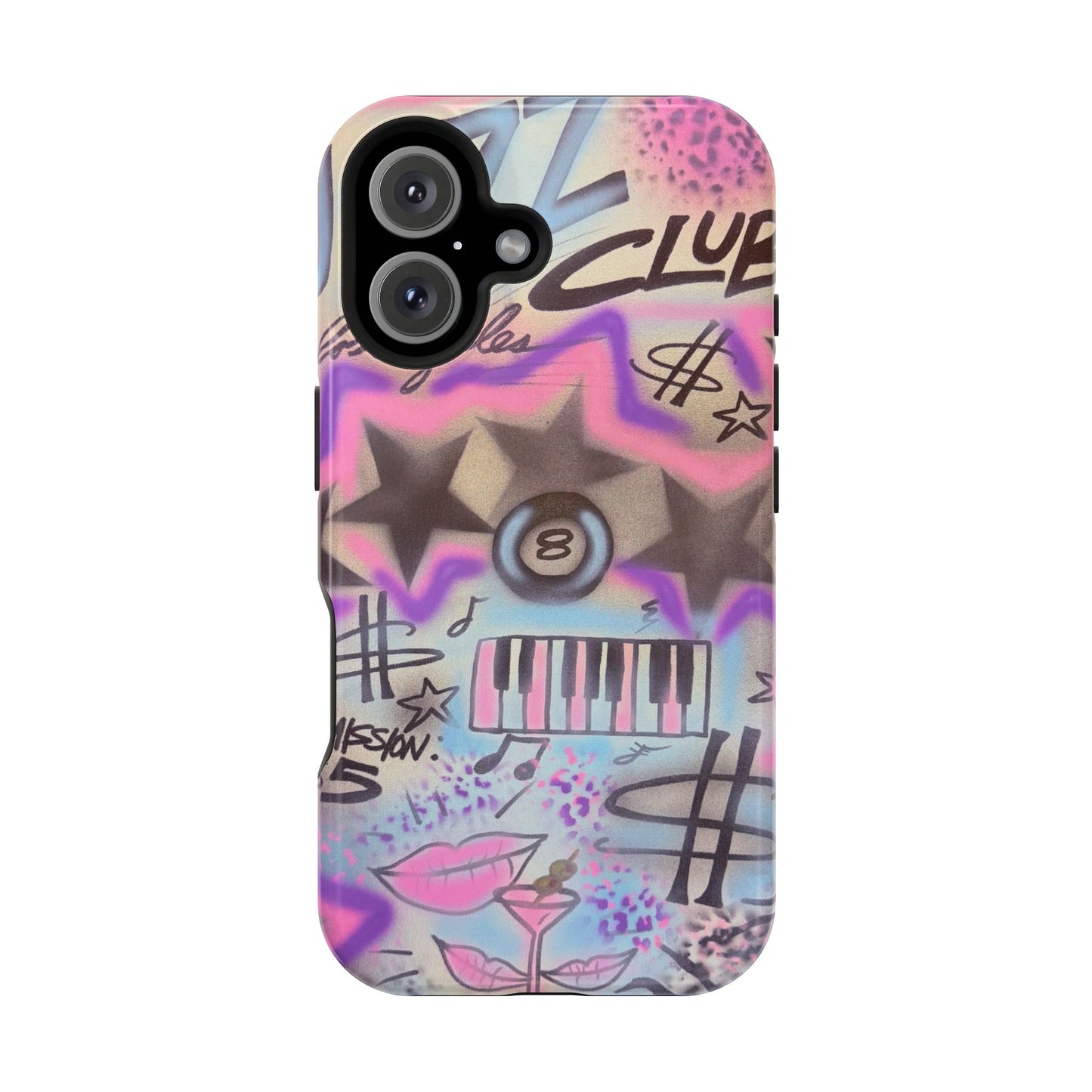 MagSafe "jazz club" airbrush iPhone case