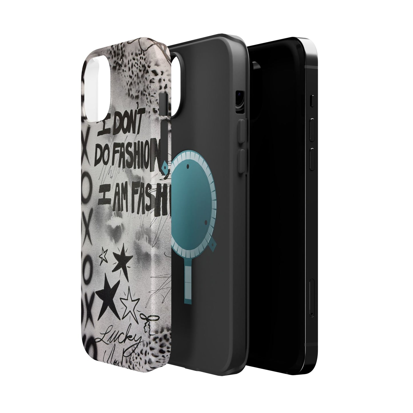 MagSafe "i am fashion" airbrush iPhone case