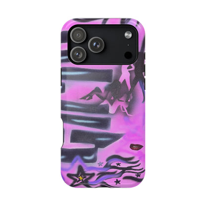 MagSafe "neon nights" airbrush iPhone case