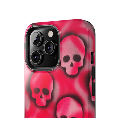 "pink skully" airbrush iPhone case