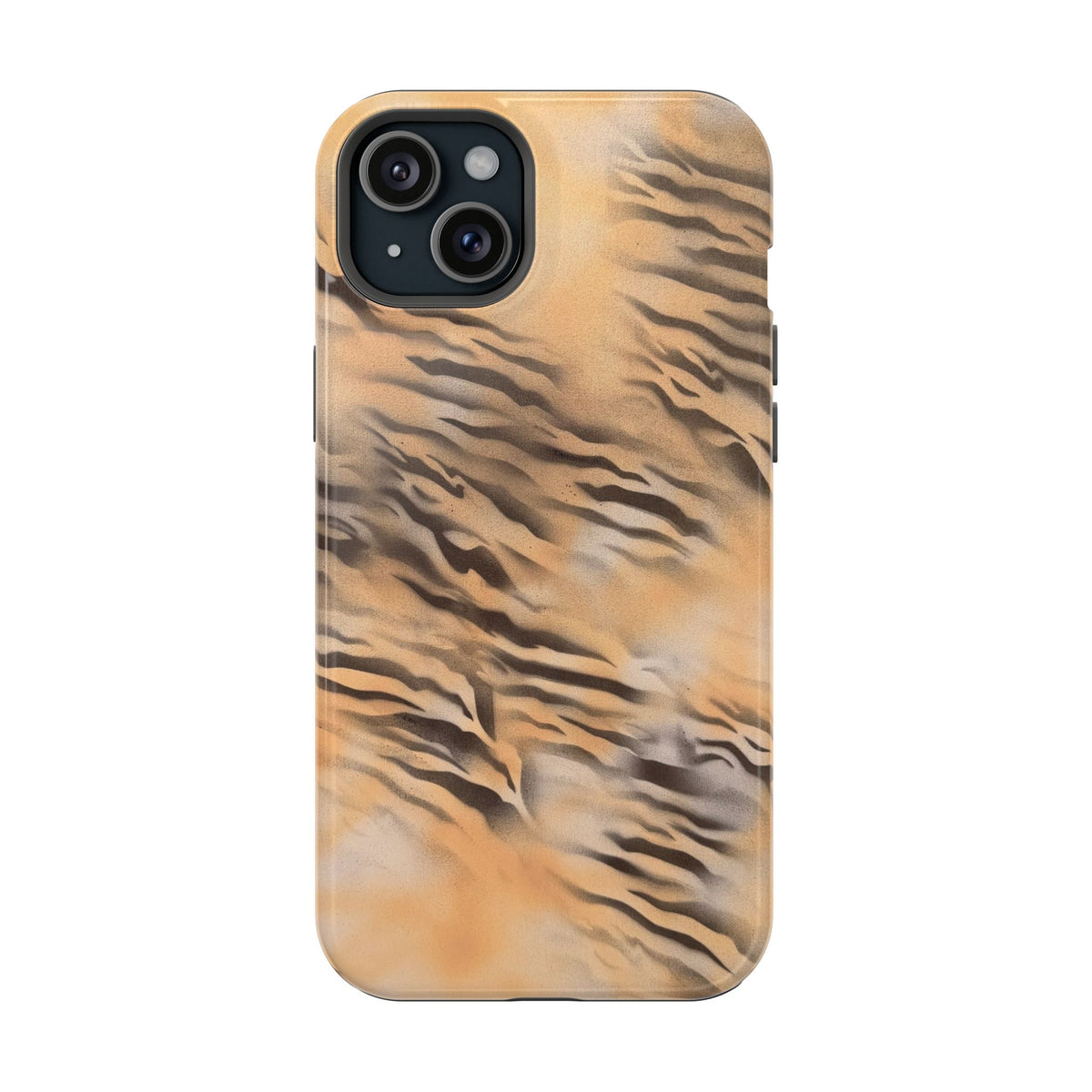 MagSafe "neutral tiger" airbrush iPhone case