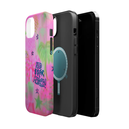 MagSafe "need $$ for matcha" airbrush iPhone case