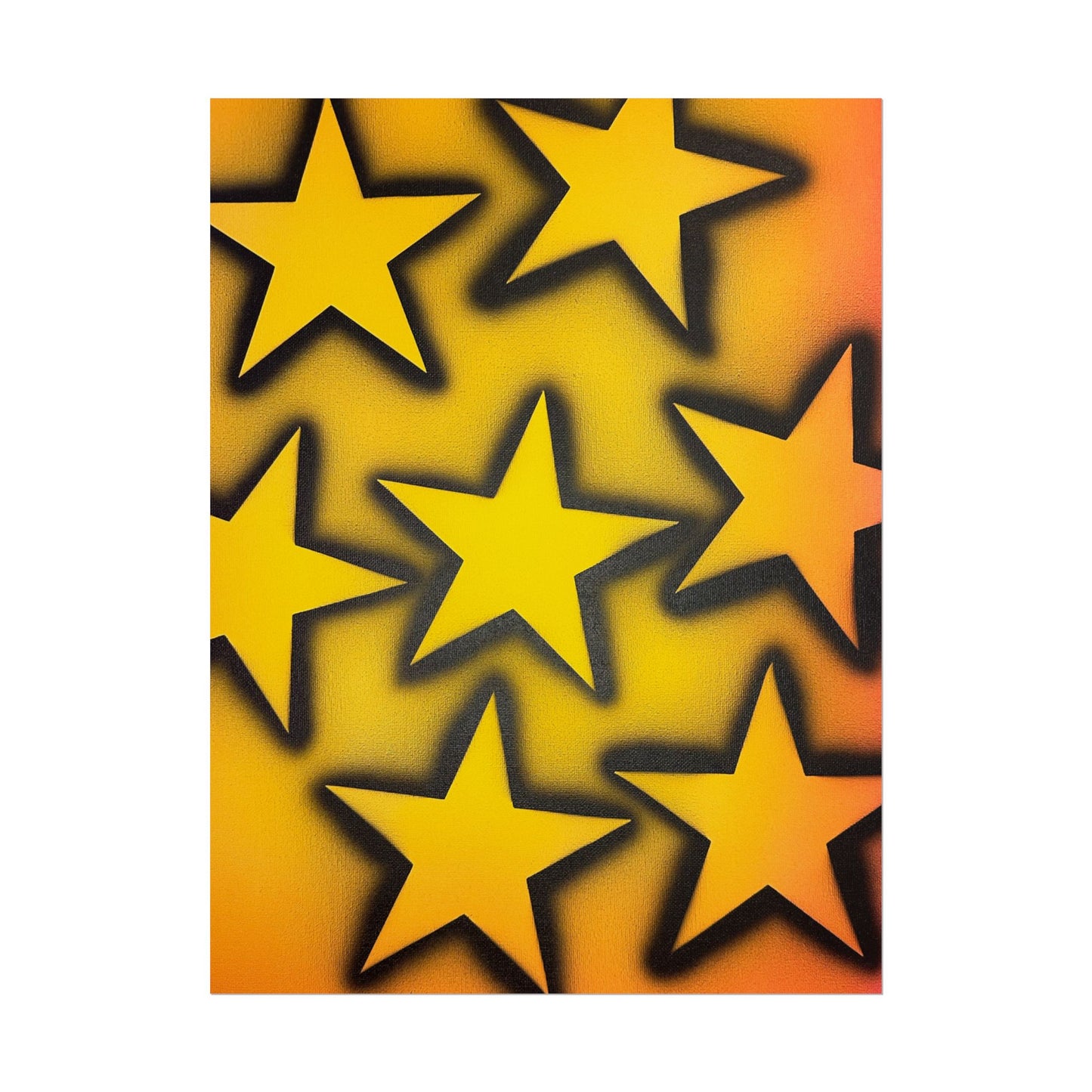 "UR A STAR!" airbrush rolled print