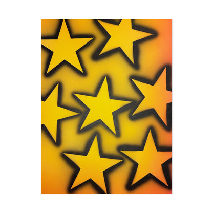 "UR A STAR!" airbrush rolled print