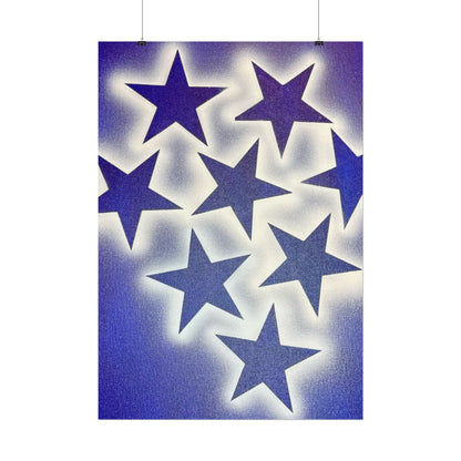 "frosted galaxy" airbrush rolled print