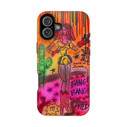 MagSafe "wild, wild west" airbrush iPhone case