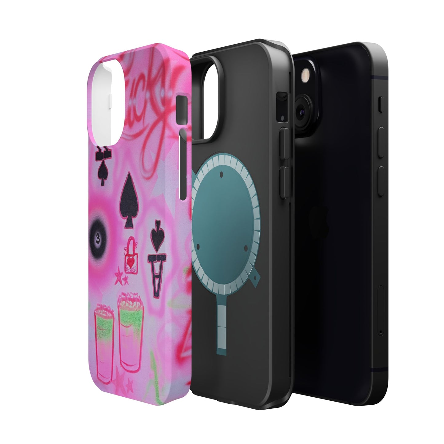 MagSafe "lucky ace" airbrush iPhone case