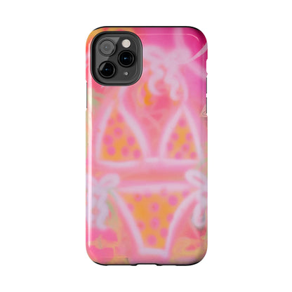 "yellow polka dot bikini" airbrush iPhone case