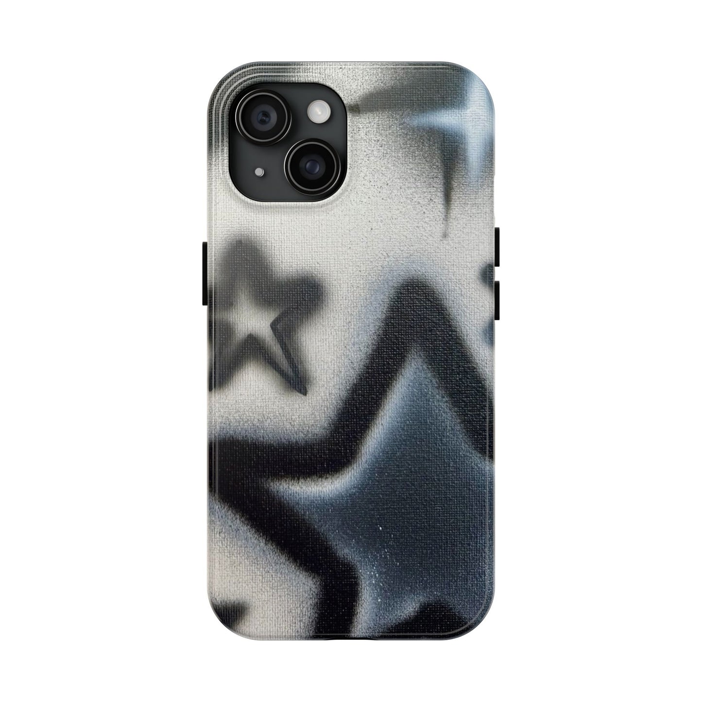 "black & white stars" airbrush iPhone case