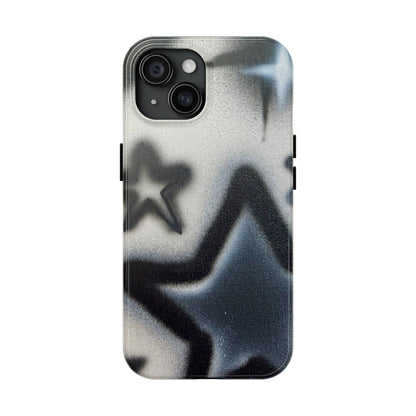 "black & white stars" airbrush iPhone case