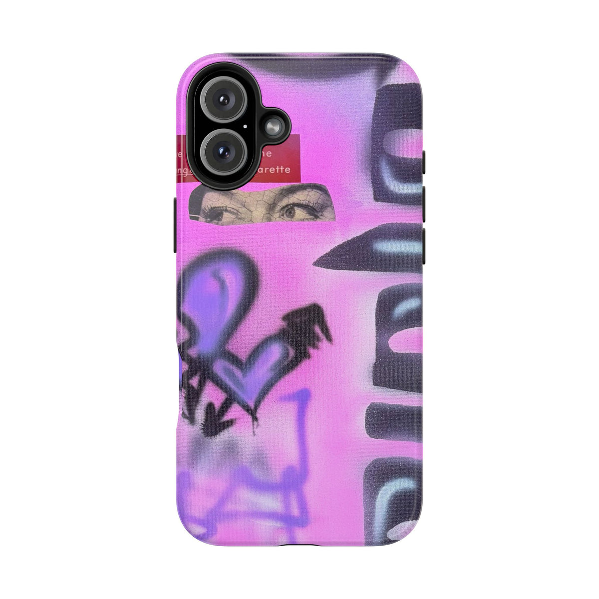"Lila Prinzessin" Airbrush iPhone Hülle