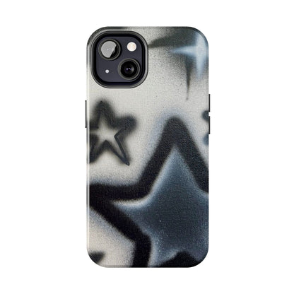 "black & white stars" airbrush iPhone case