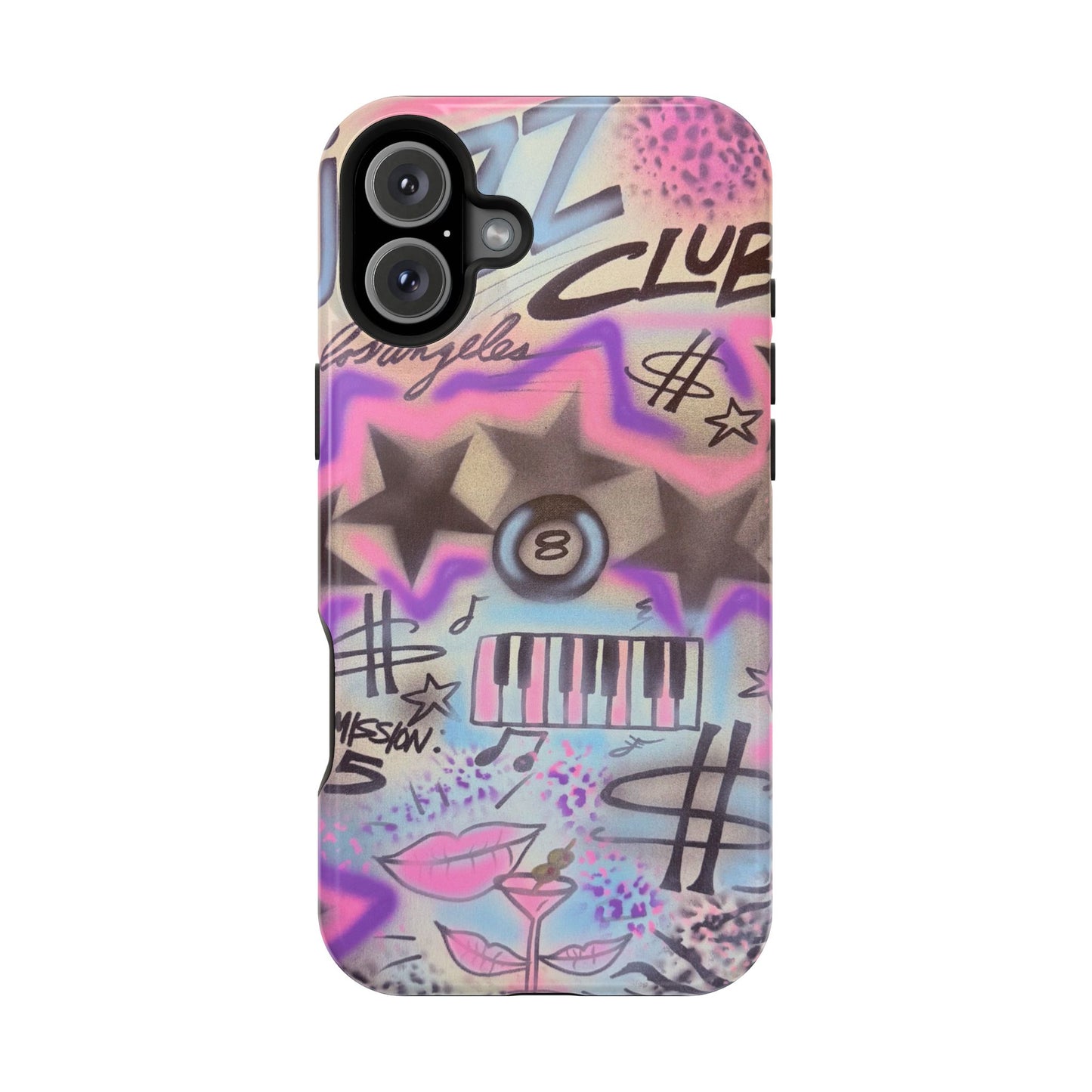 MagSafe "jazz club" airbrush iPhone case