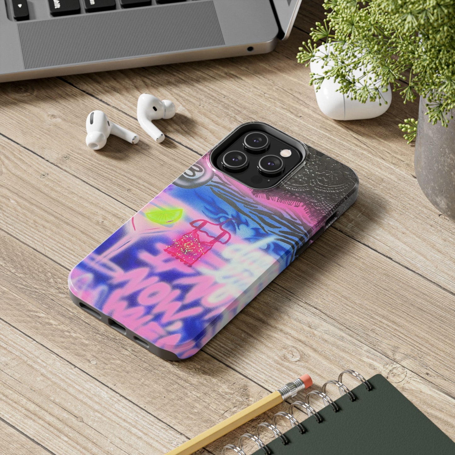 "dream life pt. 2" airbrush iPhone case
