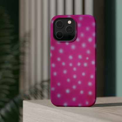 MagSafe "bubblegum polka dot" airbrush iPhone case
