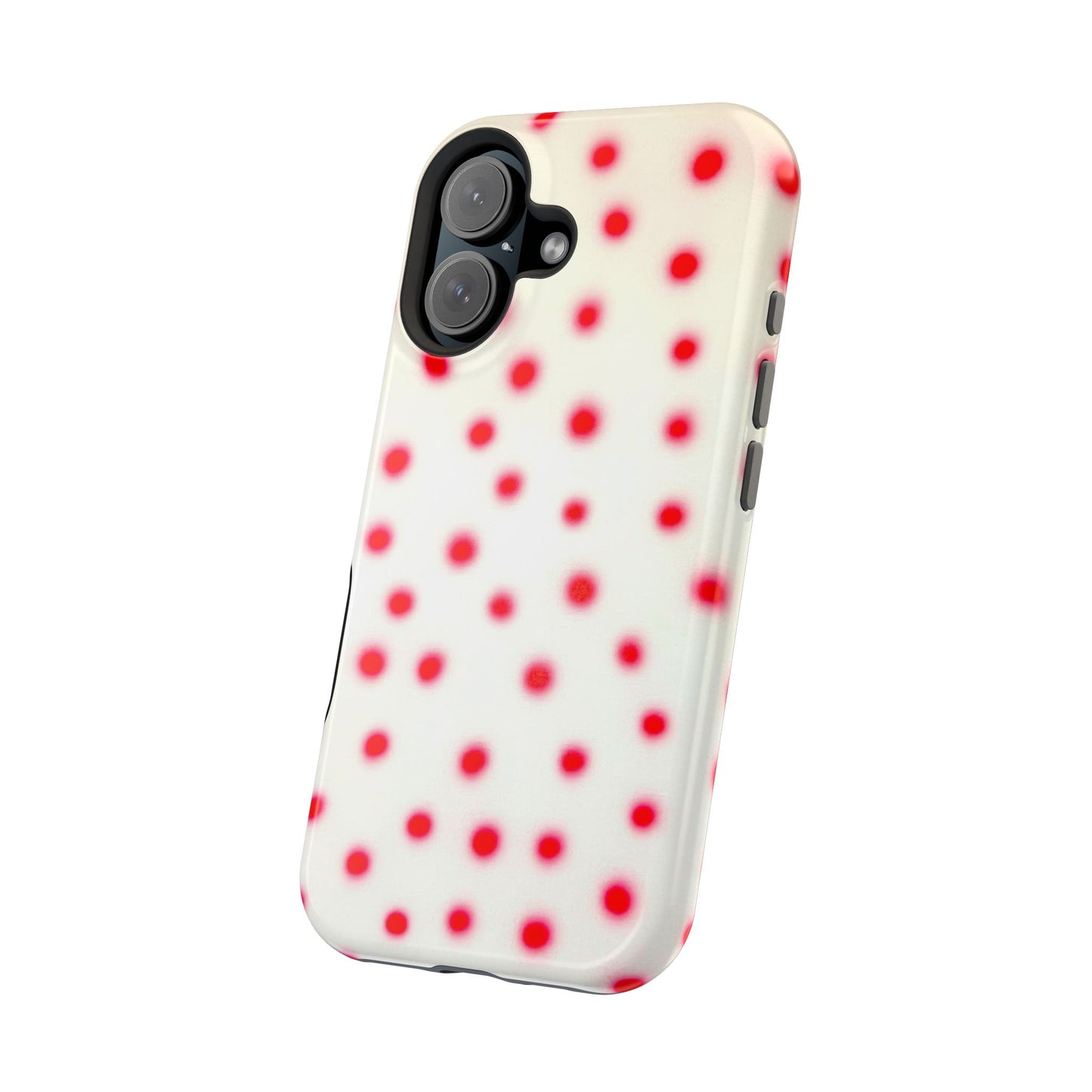 MagSafe "vanilla cherry polka dot" airbrush iPhone case