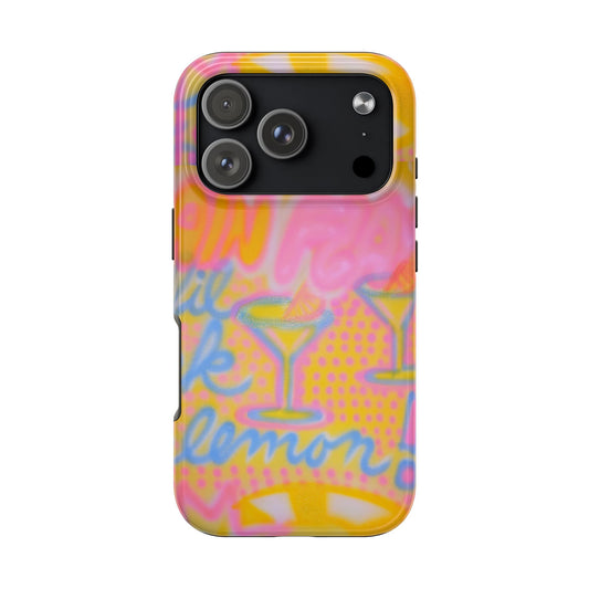 "lemontini" airbrush iPhone case