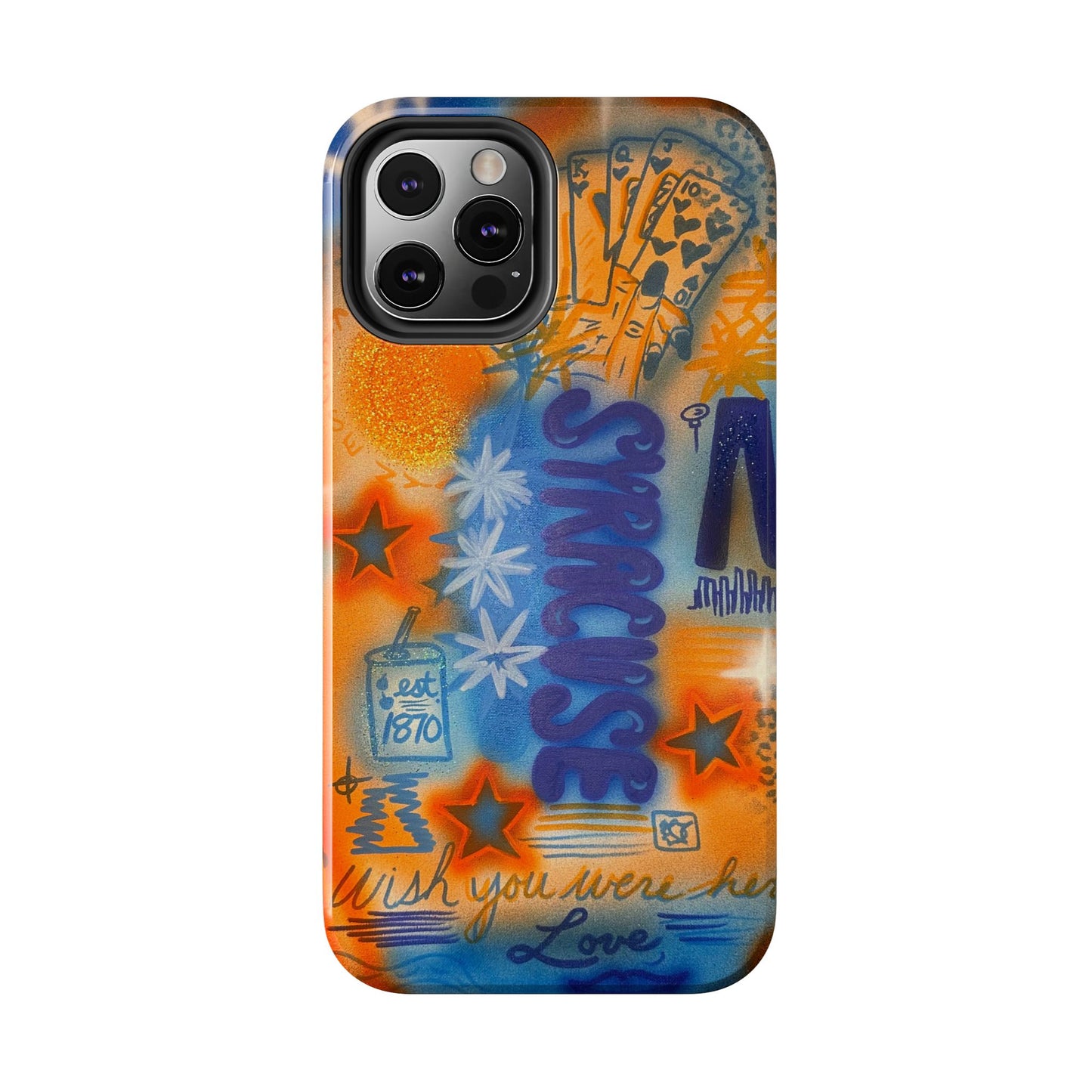 "syracuse" airbrush iPhone case