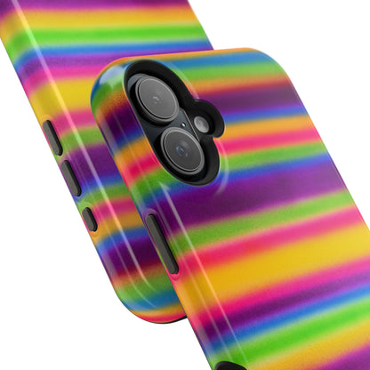 MagSafe "colorful stripes" airbrush iPhone case