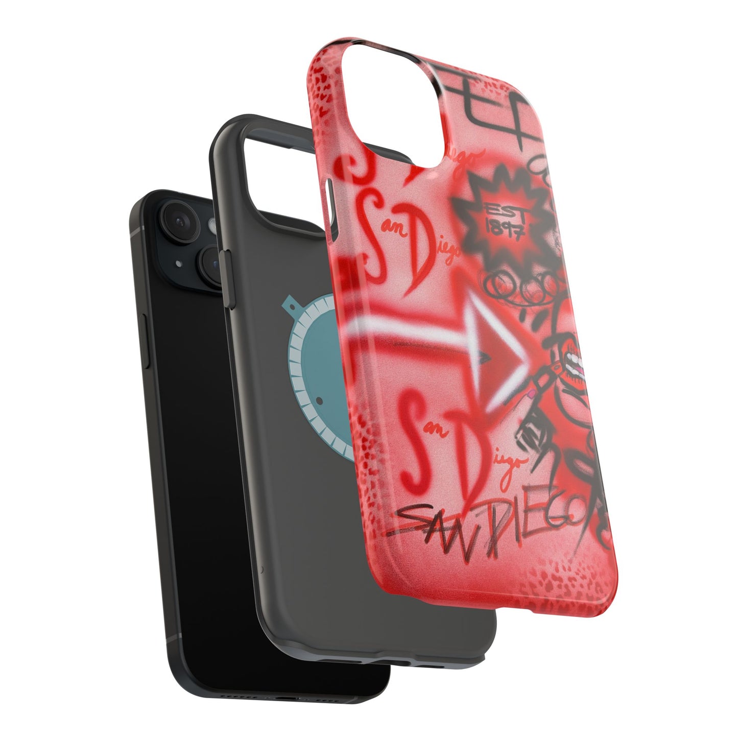 MagSafe "San Diego" Airbrush iPhone-Hülle