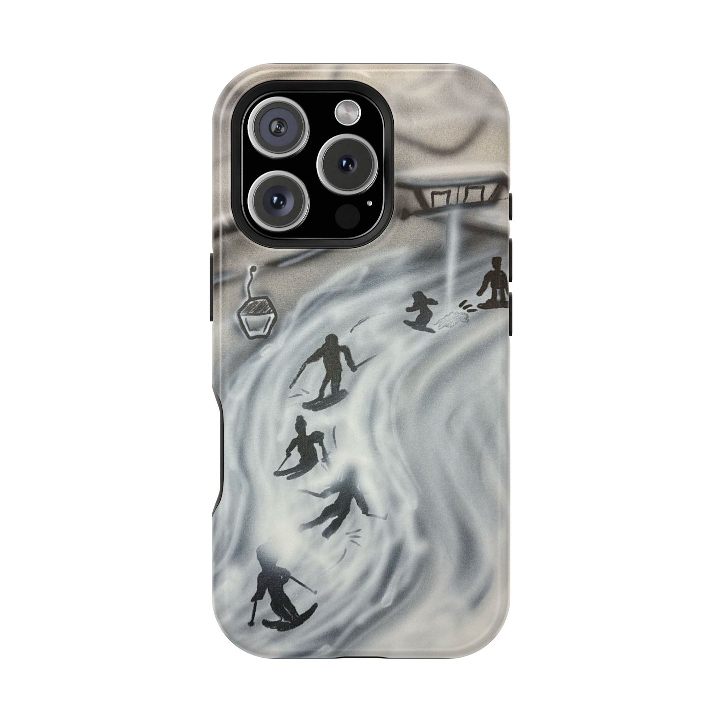 MagSafe "arctic avalanche" airbrush iPhone case