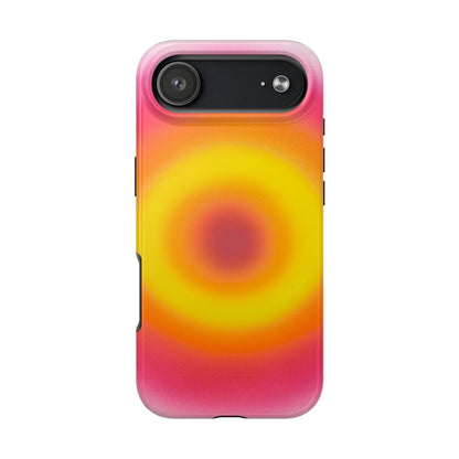 "pink lemonade aura" airbrush iPhone case