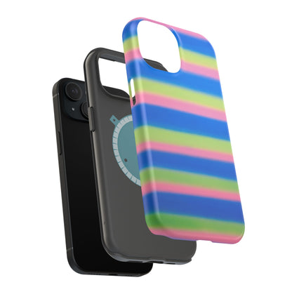 MagSafe "sherbet stripes" airbrush iPhone case