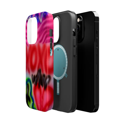 MagSafe Airbrush-iPhone-Hülle „with luv, xoxo“