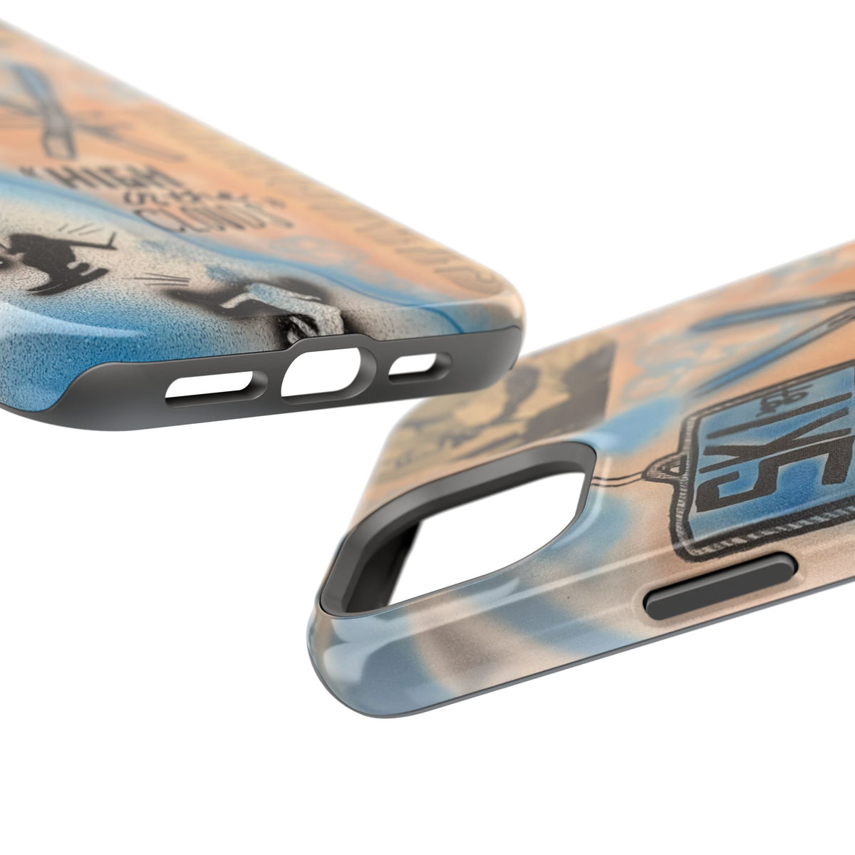 MagSafe „high in the clouds“ Airbrush iPhone Hülle