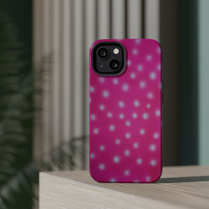 MagSafe "bubblegum polka dot" airbrush iPhone case