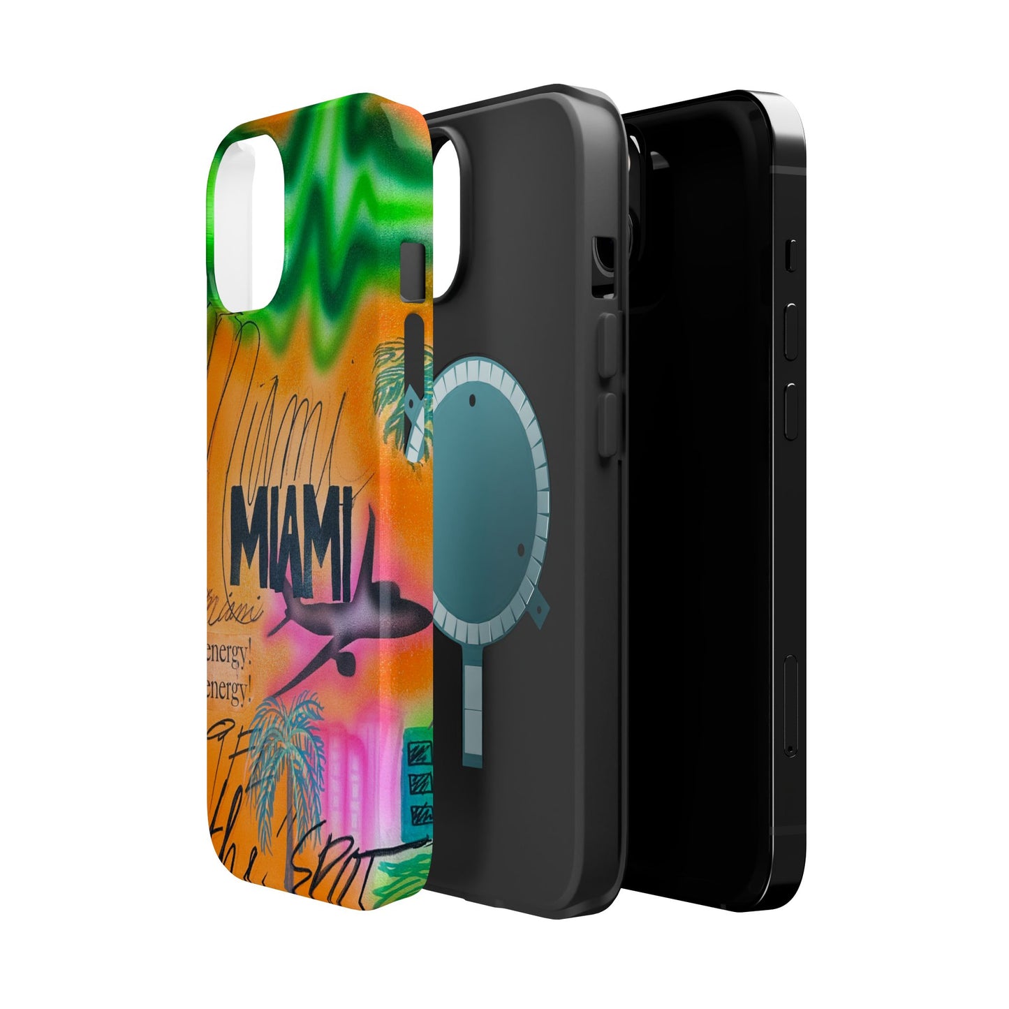 MagSafe "miami, fl" Airbrush iPhone Hülle