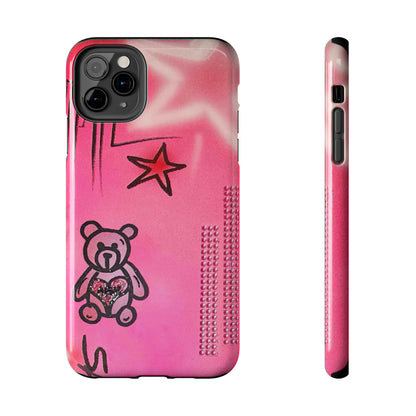 "teddy bear" airbrush iPhone case