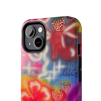 "luck and luv" airbrush iPhone case