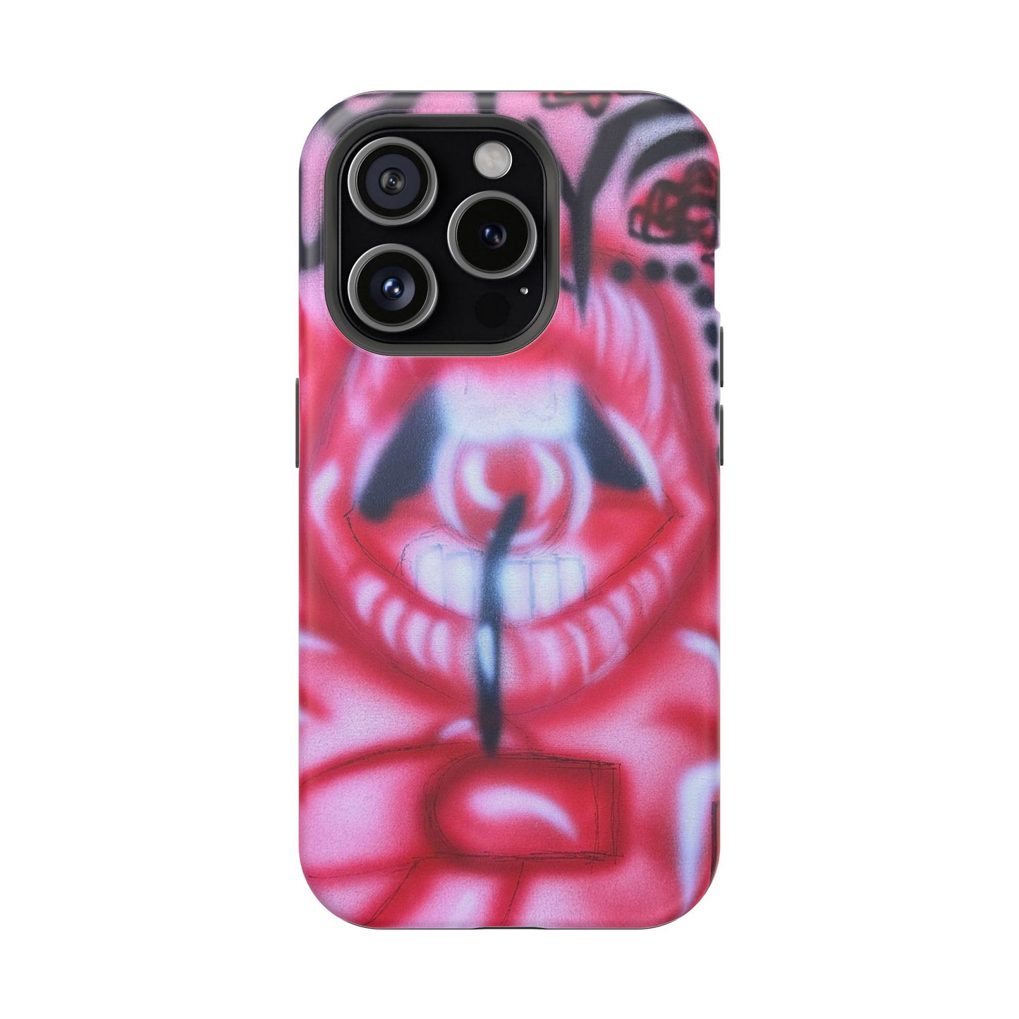 MagSafe "be happy, go lucky" Airbrush-iPhone-Hülle