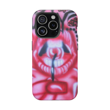 MagSafe "be happy, go lucky" Airbrush-iPhone-Hülle