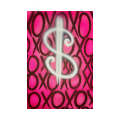 "money dream$" airbrush rolled print