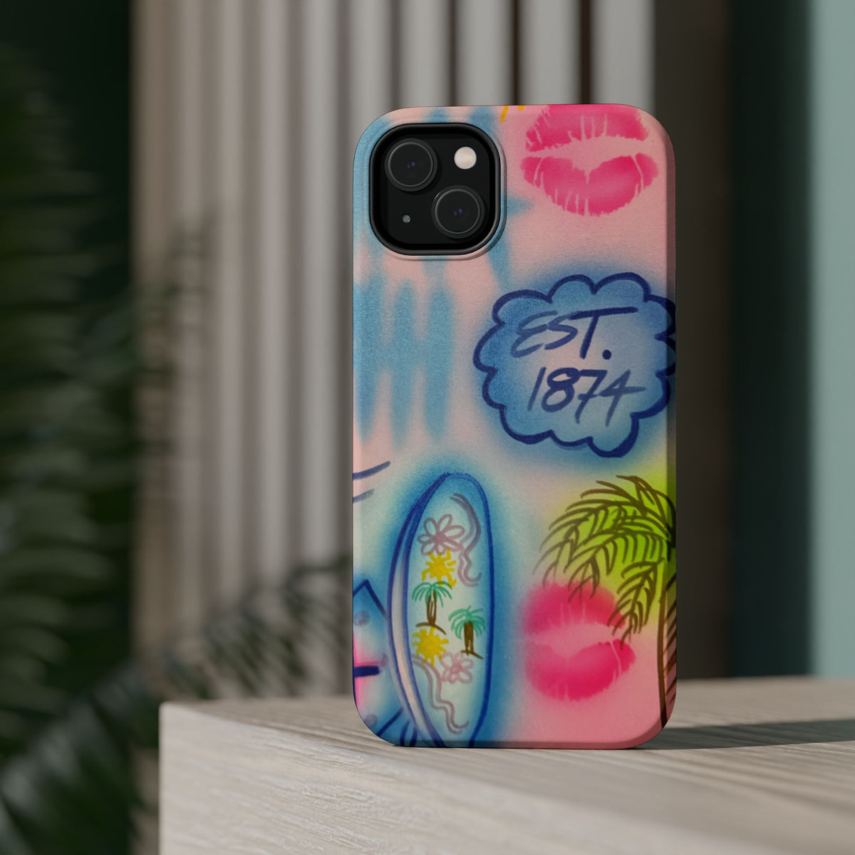 MagSafe "in the wave" airbrush iPhone case