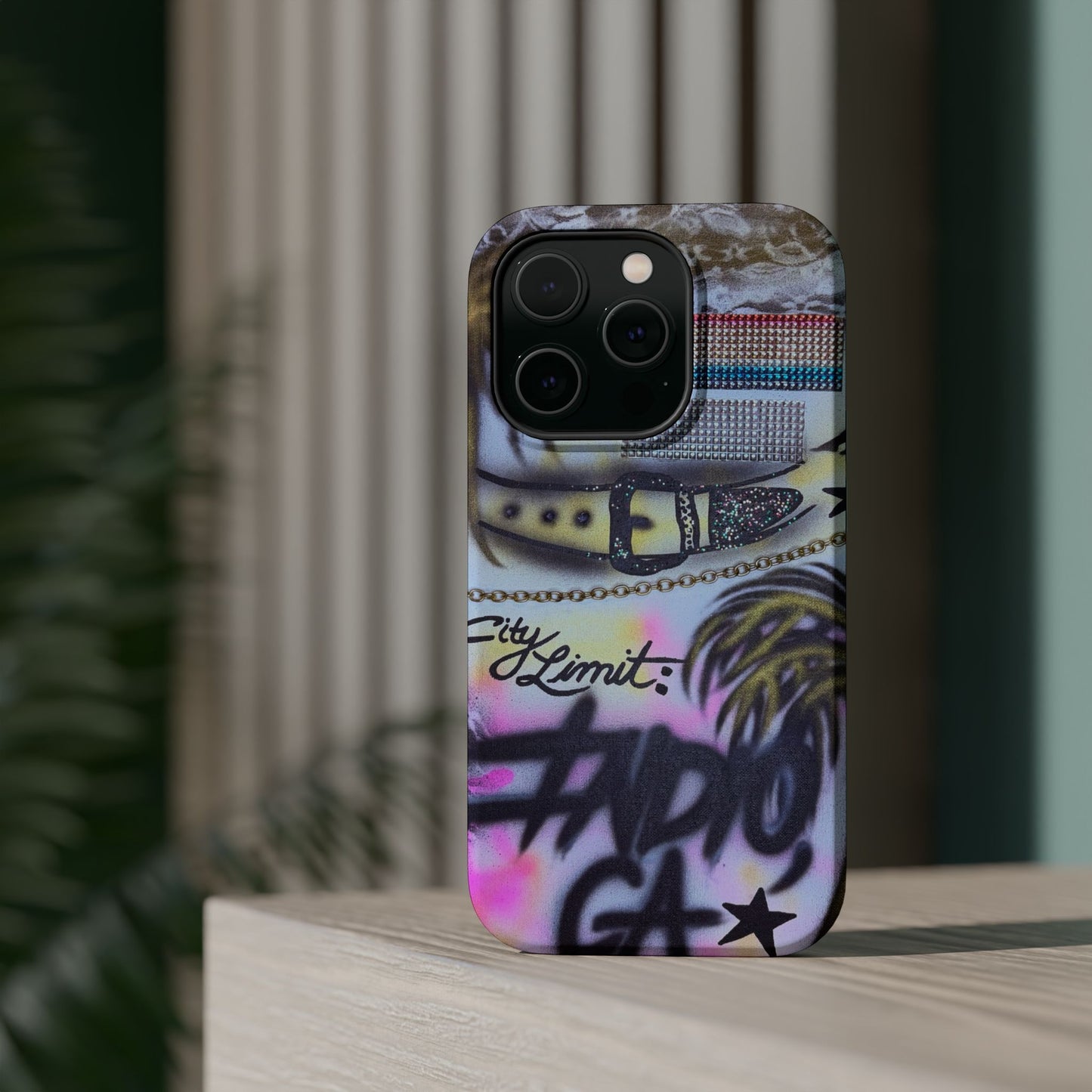 MagSafe "indio, ca" airbrush iPhone case