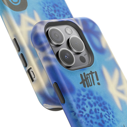 MagSafe "brilliant blues" airbrush iPhone case