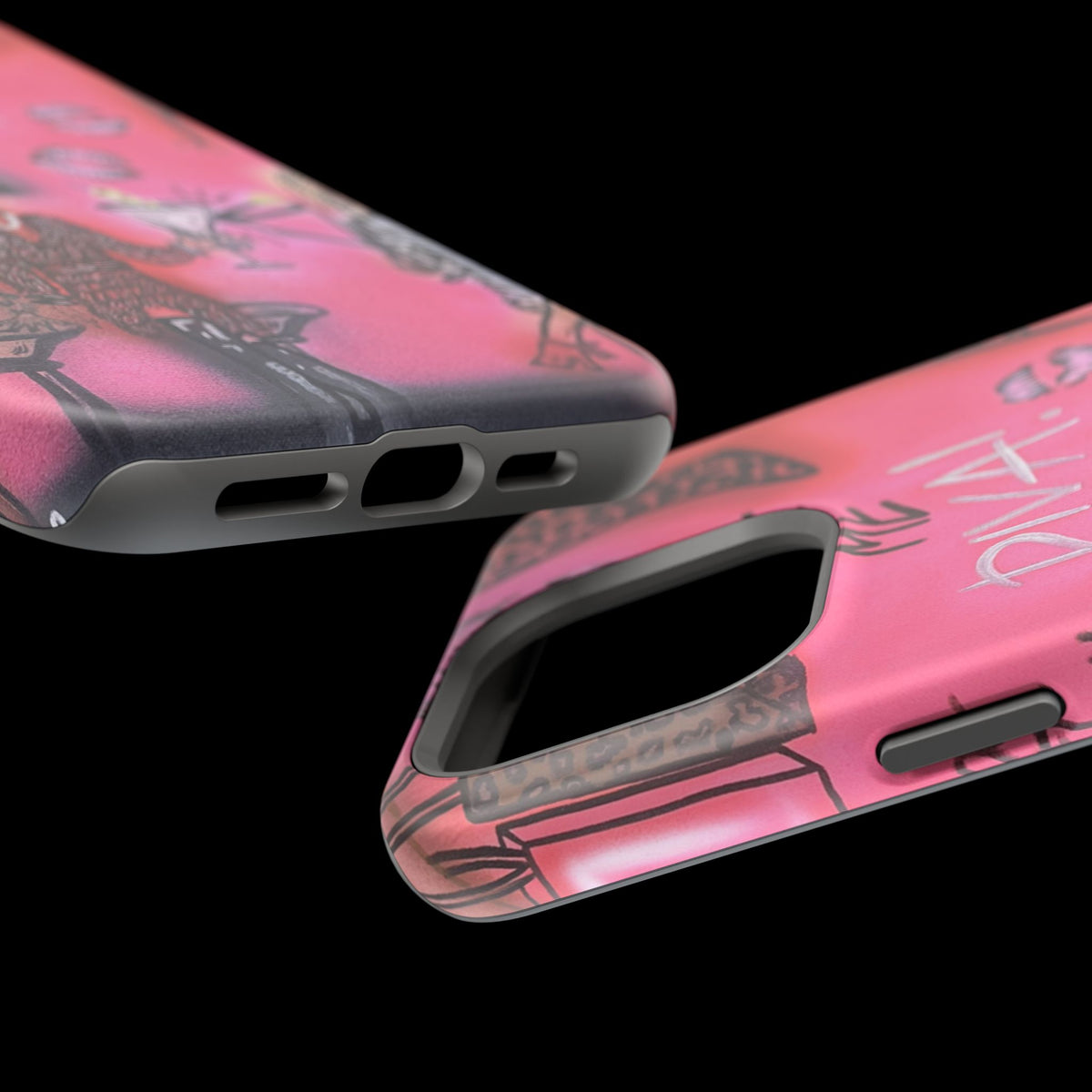 MagSafe "party diva" airbrush iPhone case