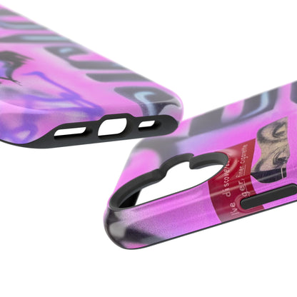 MagSafe "purple princess" airbrush iPhone case