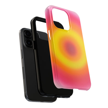 "pink lemonade aura" airbrush iPhone case