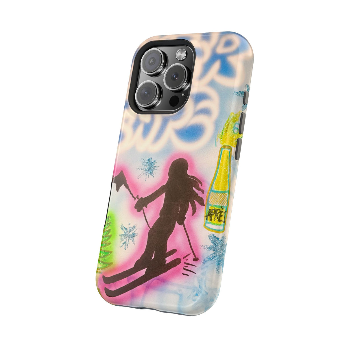MagSafe "winter escape" airbrush iPhone case