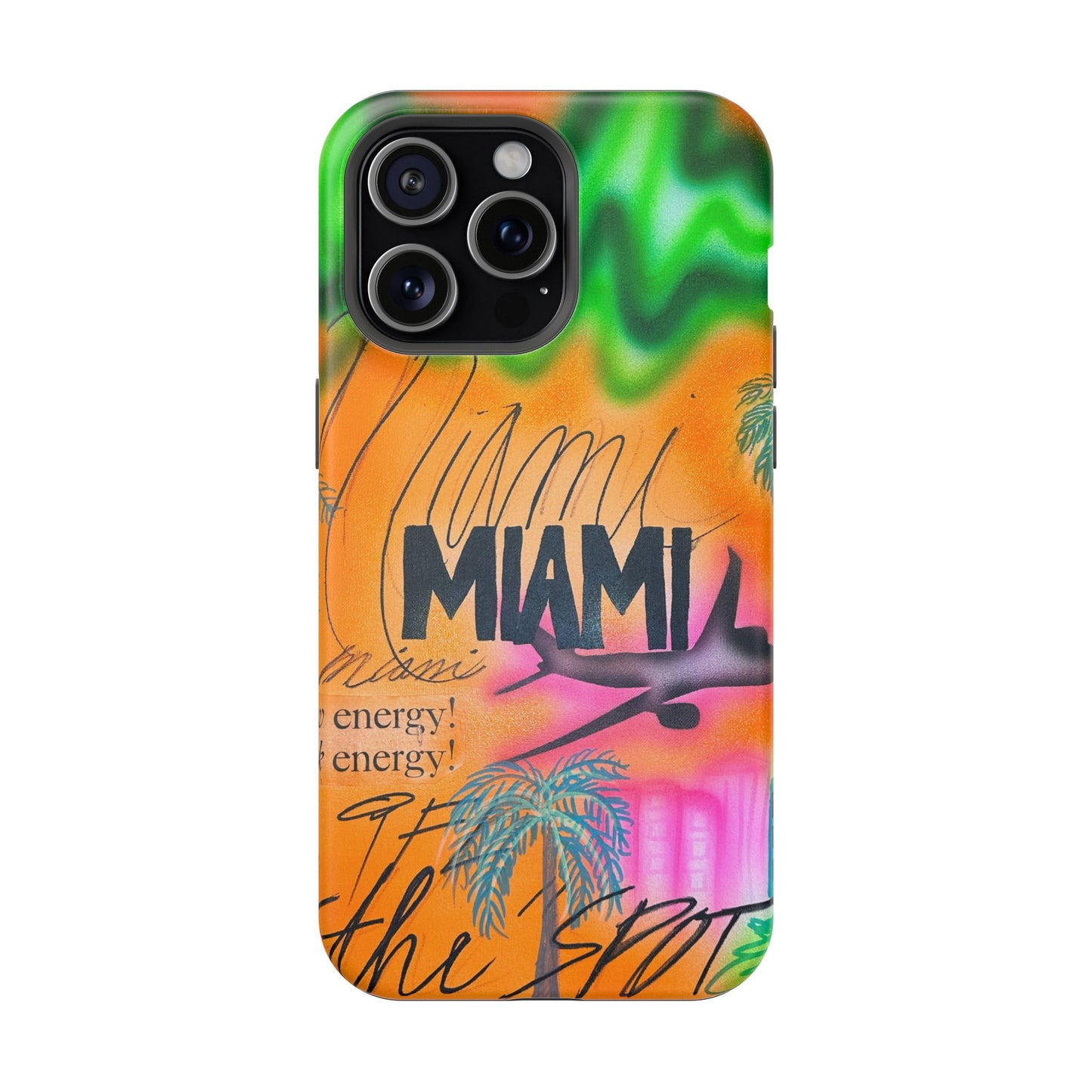 MagSafe "miami, fl" Airbrush iPhone Hülle