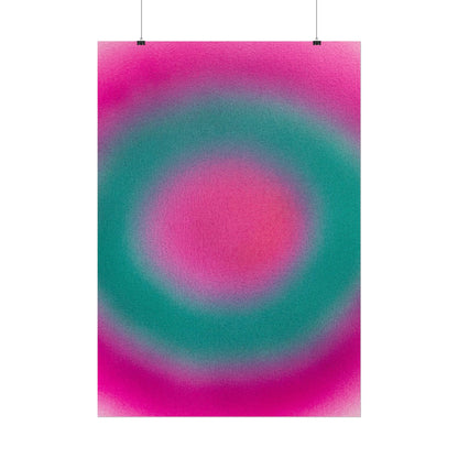 "watermelon swirl" airbrush rolled print