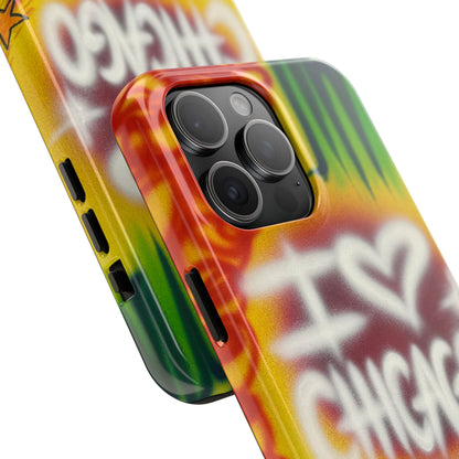 "chicago" airbrush iPhone case