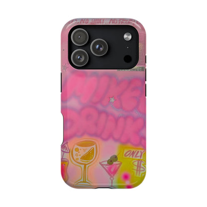 MagSafe "mixed drinks" airbrush iPhone case