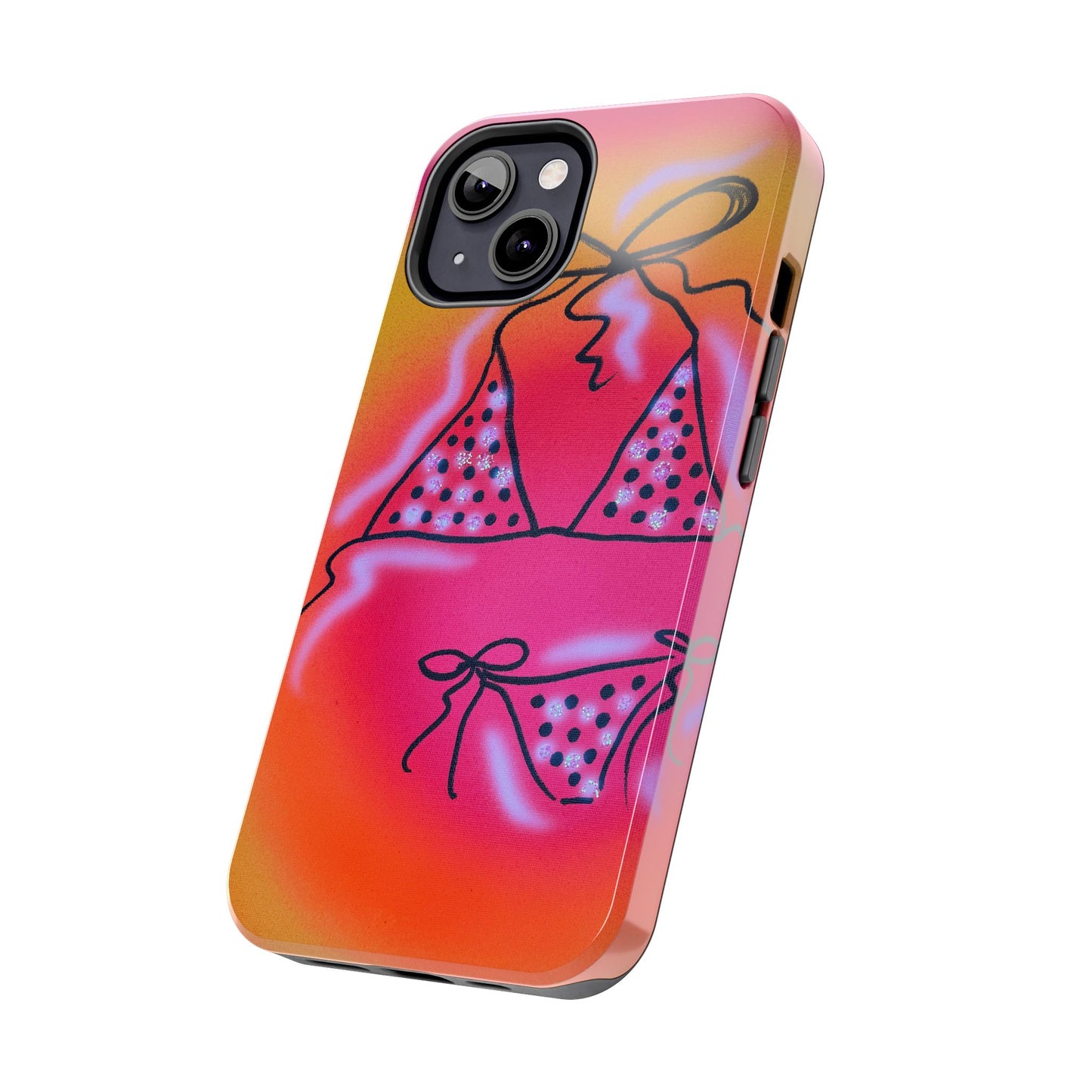 "glitter bikini" airbrush iPhone case