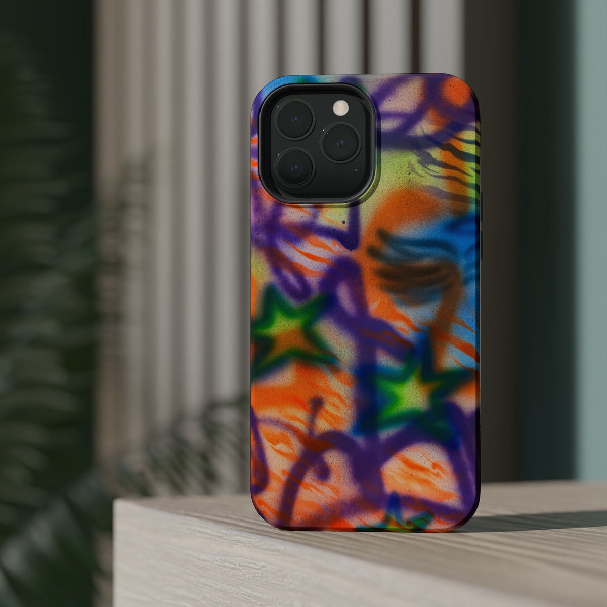 MagSafe "streetwear angel" airbrush iPhone case